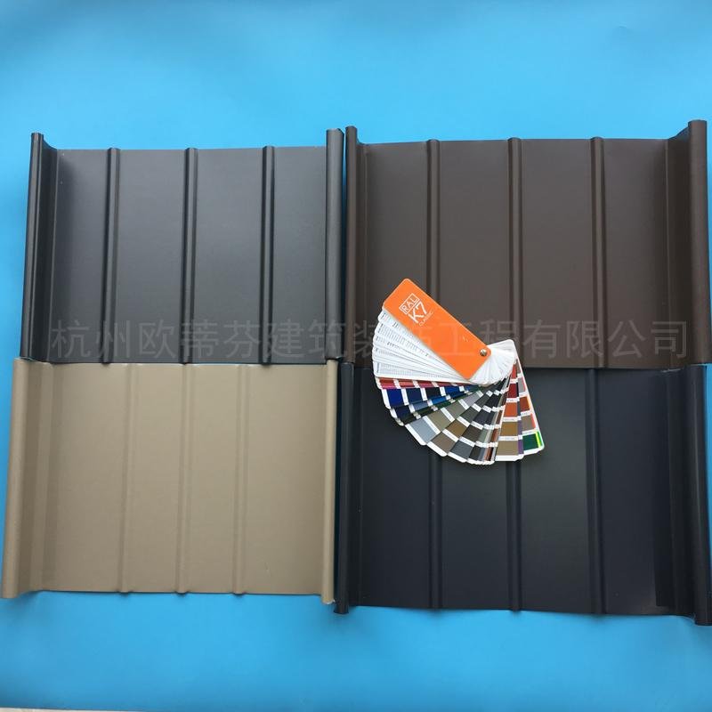 网架厂房屋面 铝镁锰金属屋面系统 65-430直立锁边板氟碳漆 3