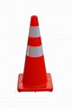 28inch Durable High Visibility Orange PVC Road Cone Wide Body