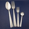 Factory supply cheap gold cutlery set knife fork spoon