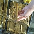 Factory supply cheap gold cutlery set knife fork spoon 2