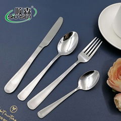 glod plating stainless steel flatware set for south American market