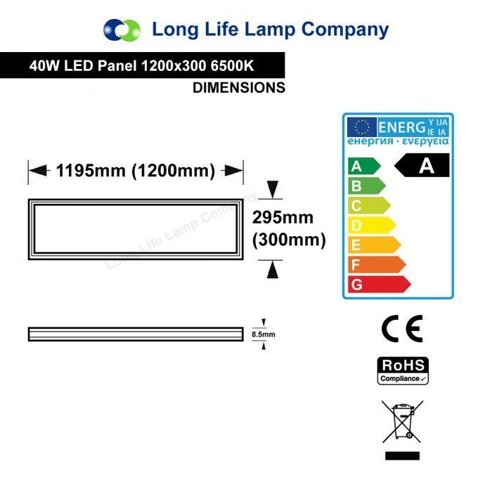 Zuolang LED ceiling 36W 30x120 300x1200 3400lm 4000K 5