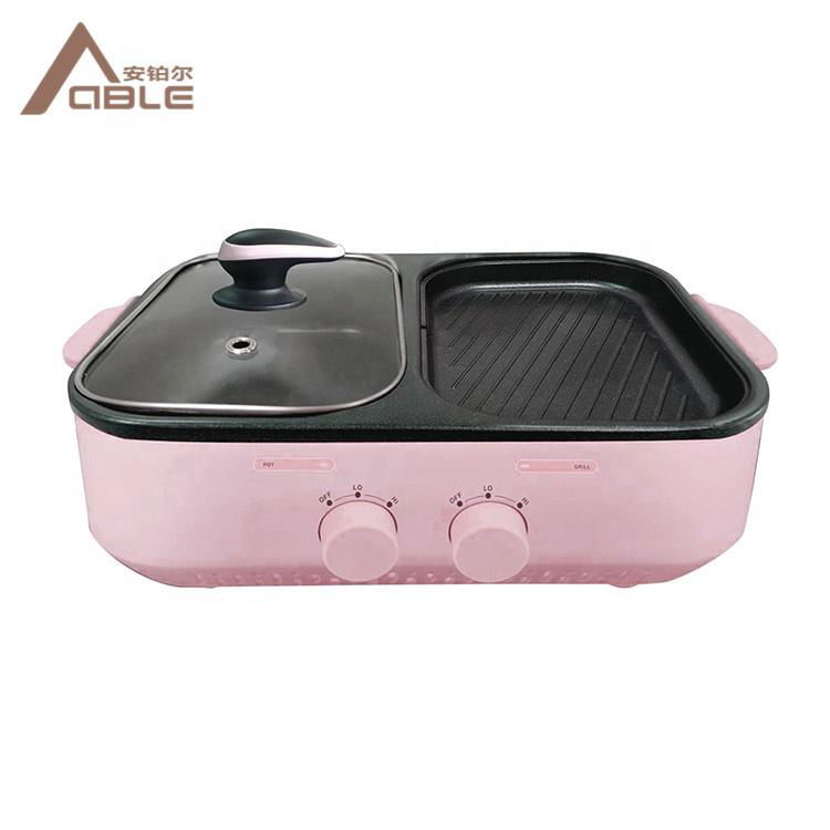 ABLE Household Personal Multi-function Mini Electric Grill Pan Multi-function In 2