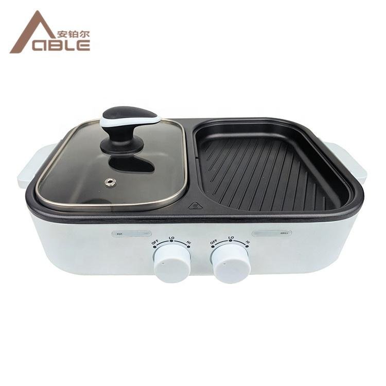 ABLE Household Personal Multi-function Mini Electric Grill Pan Multi-function In 3