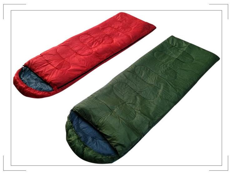 單人睡袋 信封帶帽睡袋 戶外野營睡袋 4