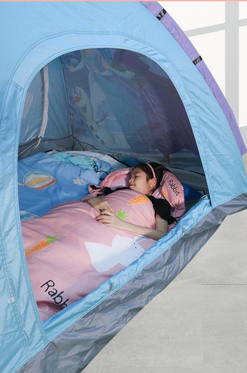儿童睡袋 信封帶帽睡袋 戶外野營睡袋 3