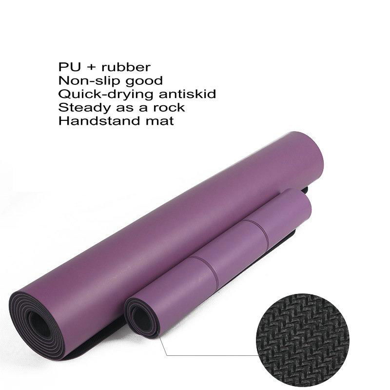 60*40*0.4cm PU Rubber Handstand Mat Yoga Position  4