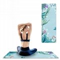 Natural Rubber Ultra-thin Folding Soft Sweat-absorbent Yoga Mat Non-slip 