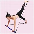 普拉提棒健身棒瑜伽器材家用多功能拉力繩彈力繩拉伸帶背部訓練器