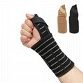運動護腕魚絲網帶加壓關節固定拇指鋼板支撐護手指護腕 9
