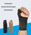 運動護腕魚絲網帶加壓關節固定拇指鋼板支撐護手指護腕 16
