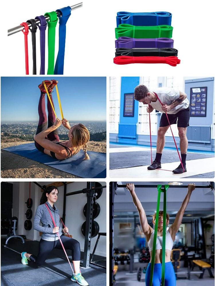 208cm Pilates Latex Tube Resistance Bands Long Assist Exercise 4