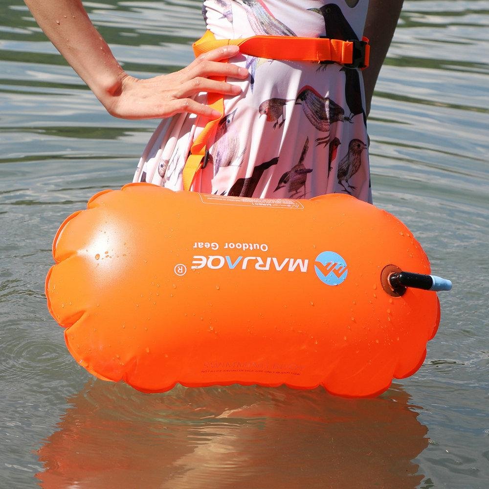 Safety Float Bag Waterproof PVC Inflatable Swim Buoy Water Sport 16