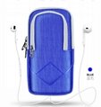 Pockets Mobile Pouch Arm Bag Headset Hole Running Package 