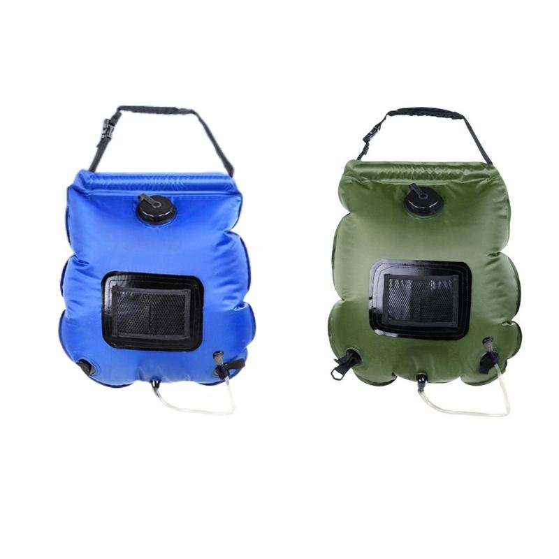 Portable 20L Camp Shower Bag Solar Energy Heated 5