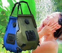 戶外沐浴袋20L戶外洗漱用品野營洗澡太陽能熱水袋淋浴水袋