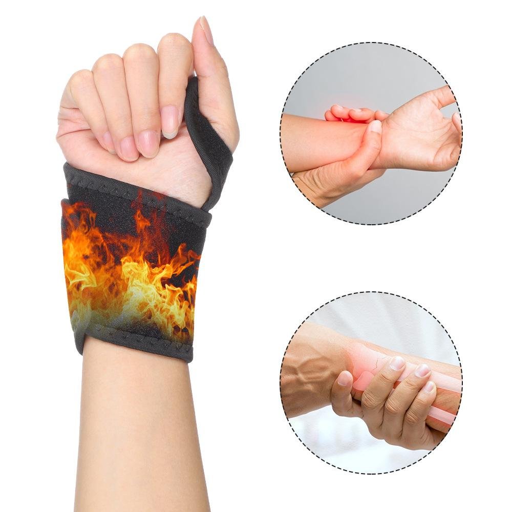 Pain Relief Wristband Heated Hand Warmer 2pcs Magnetic Therapy 12
