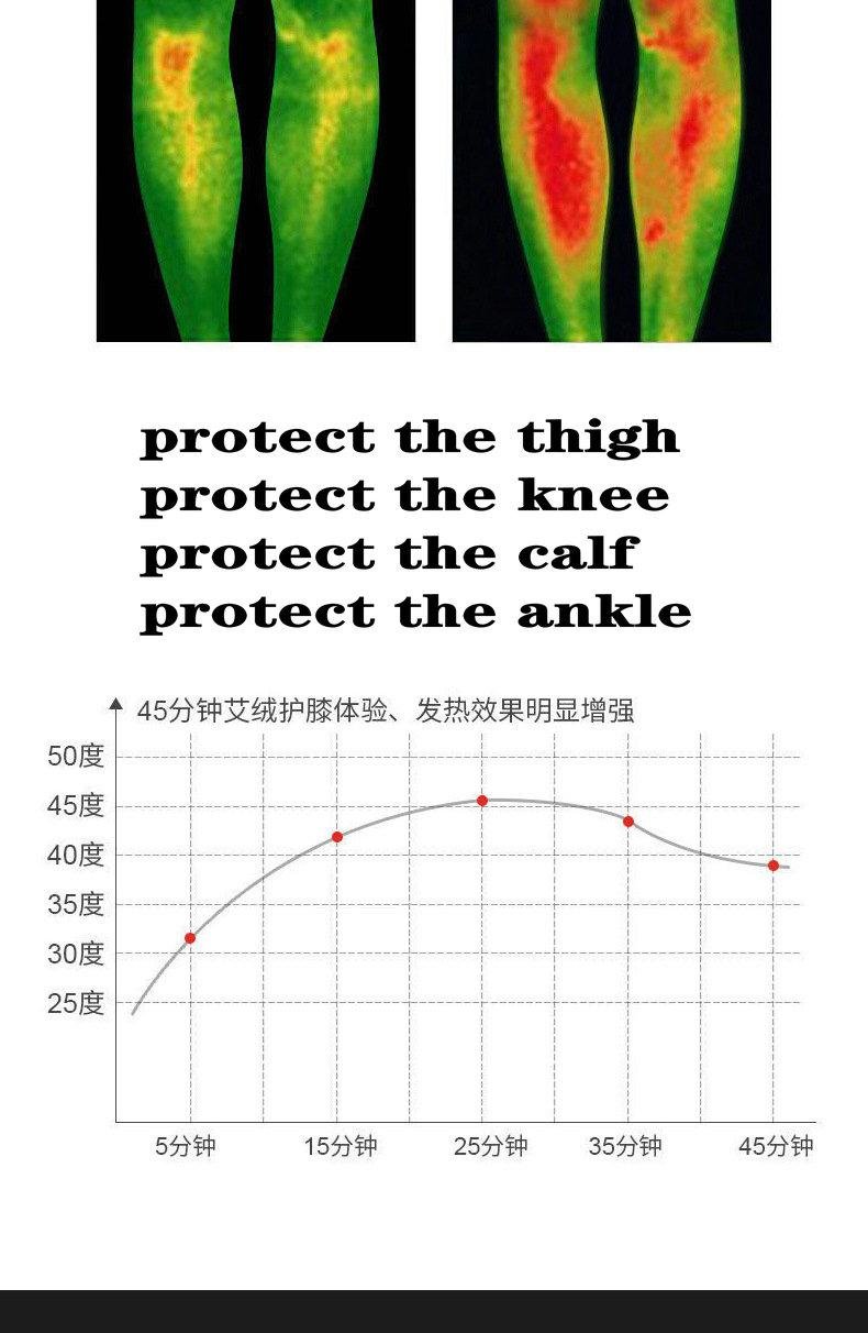 2pcs Self Heating Support Knee Pads Knee Brace Warm 14