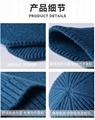 Unisex Winter Knitted Hat Stylish Casual Slouchy Hat Outdoor 