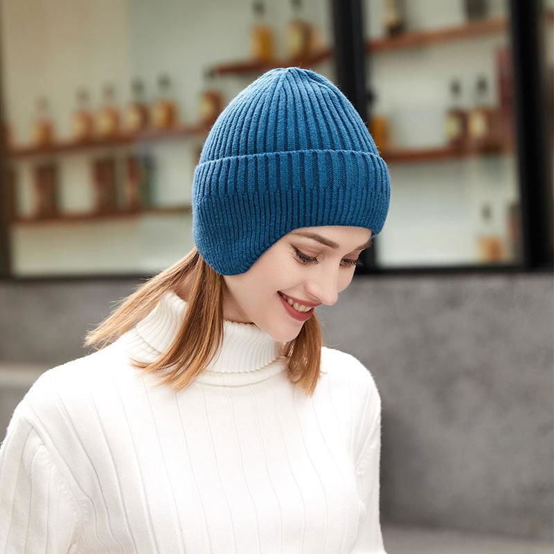 Unisex Winter Knitted Hat Stylish Casual Slouchy Hat Outdoor  2