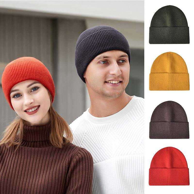 Unisex Winter Knitted Hat Stylish Casual Slouchy Hat Outdoor  1
