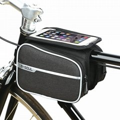 Rainproof Bicycle Bag Frame Front Top Tube Cycling Reflective
