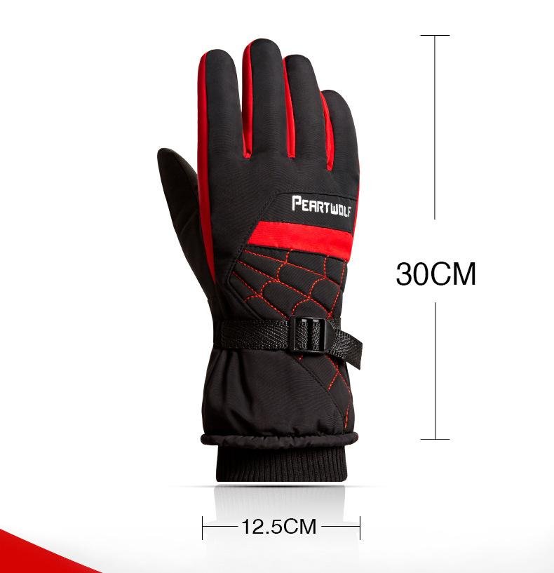 1Pair Winter Ski Gloves Touch Sensitive Screen Mountain Skiing Snowmobile 10