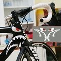 自行车平衡车鲨鱼头管贴纸装饰个性改装划痕贴