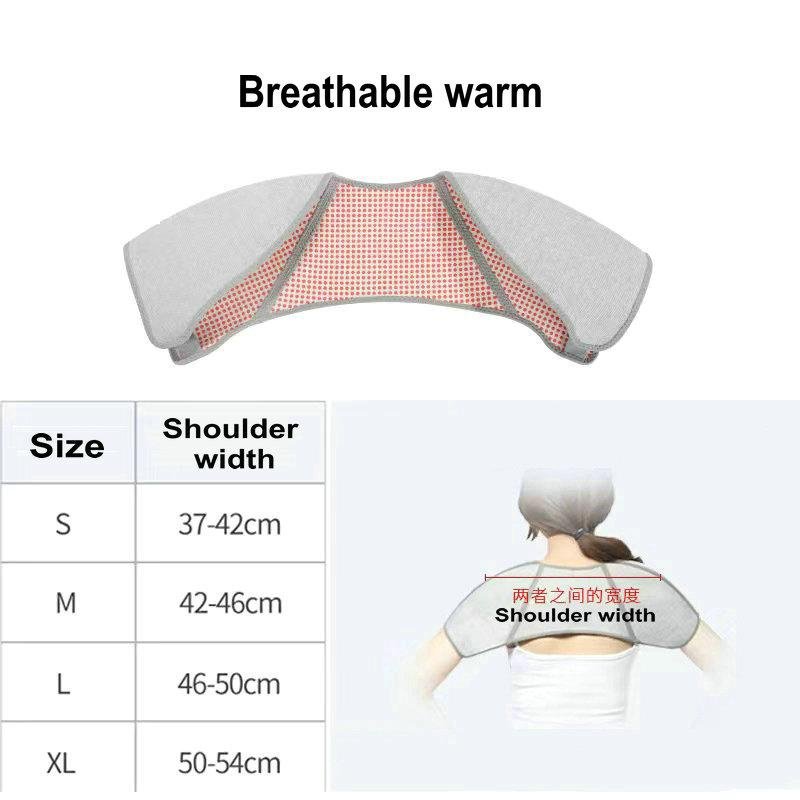 Heat Warm Double Shoulder Support Brace Compression 11