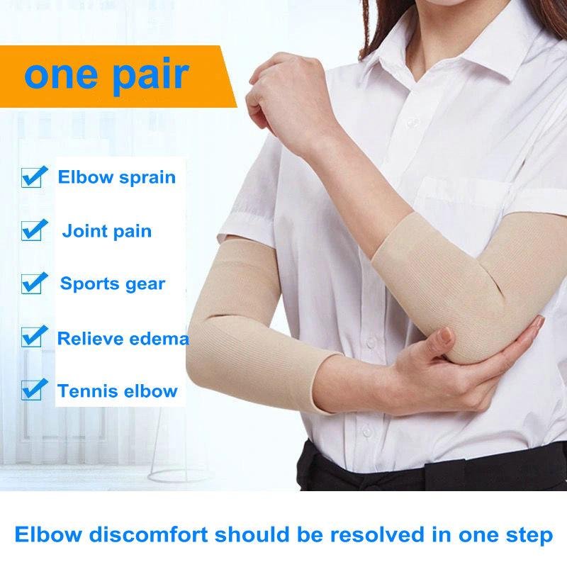 Ultra-thin 1Pair Arm Sleeve Elastic Armband Elbow Support  6