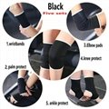 5 Sets Combination Padded Knee Pads Elbow Supports Brace 5