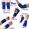 5 Sets Combination Padded Knee Pads Elbow Supports Brace 16