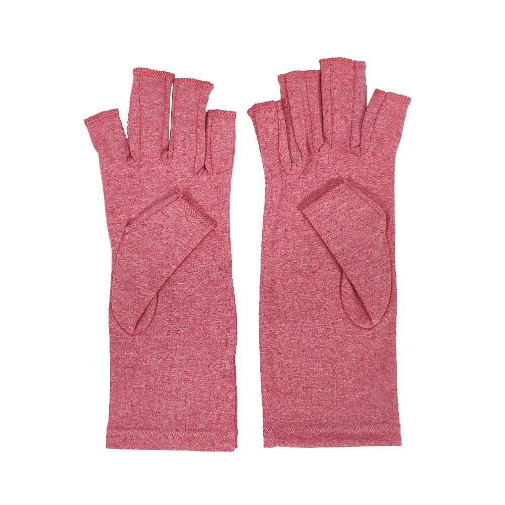1Pair Black Half Finger Fingerless Gloves Stretch Elastic Fashion 4