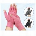 1Pair Black Half Finger Fingerless Gloves Stretch Elastic Fashion 5