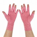 1Pair Black Half Finger Fingerless Gloves Stretch Elastic Fashion 8