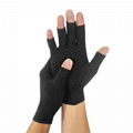 1Pair Black Half Finger Fingerless Gloves Stretch Elastic Fashion 13