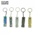 Double Tube Survival Whistle Portable Stainless Steel  (Hot Product - 1*)