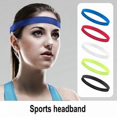 New Women Men Headband Sports Yoga Fitness Stretch Sweatband 