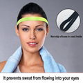 New Women Men Headband Sports Yoga Fitness Stretch Sweatband 