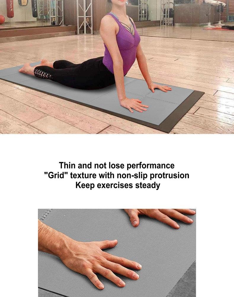 1730*610*2mm Exercise Pilates Folding PVC Yoga Mat  2