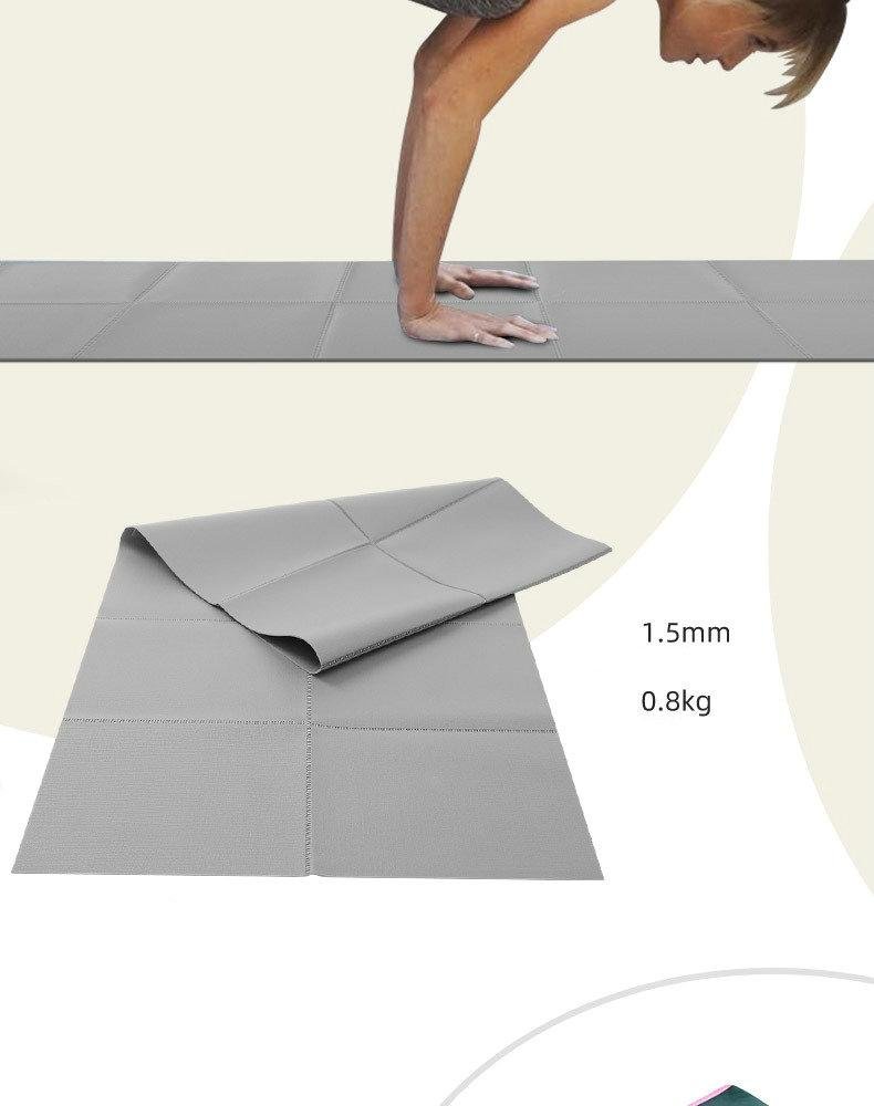 1730*610*2mm Exercise Pilates Folding PVC Yoga Mat  4
