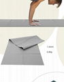 瑜伽墊橡膠防滑鋪巾瑜伽巾輕薄便攜折疊PVC 4