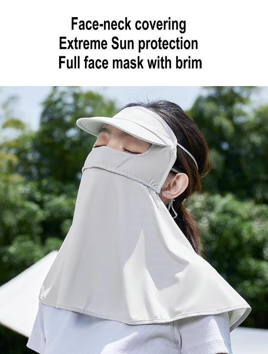 Sunscreen Mask Traceless for Women 2023 New Detachable Facekini 8