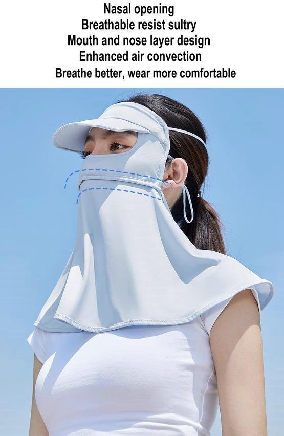 Sunscreen Mask Traceless for Women 2023 New Detachable Facekini 10