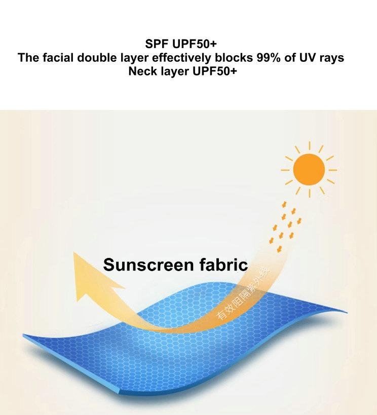 Sunscreen Mask Traceless for Women 2023 New Detachable Facekini 11