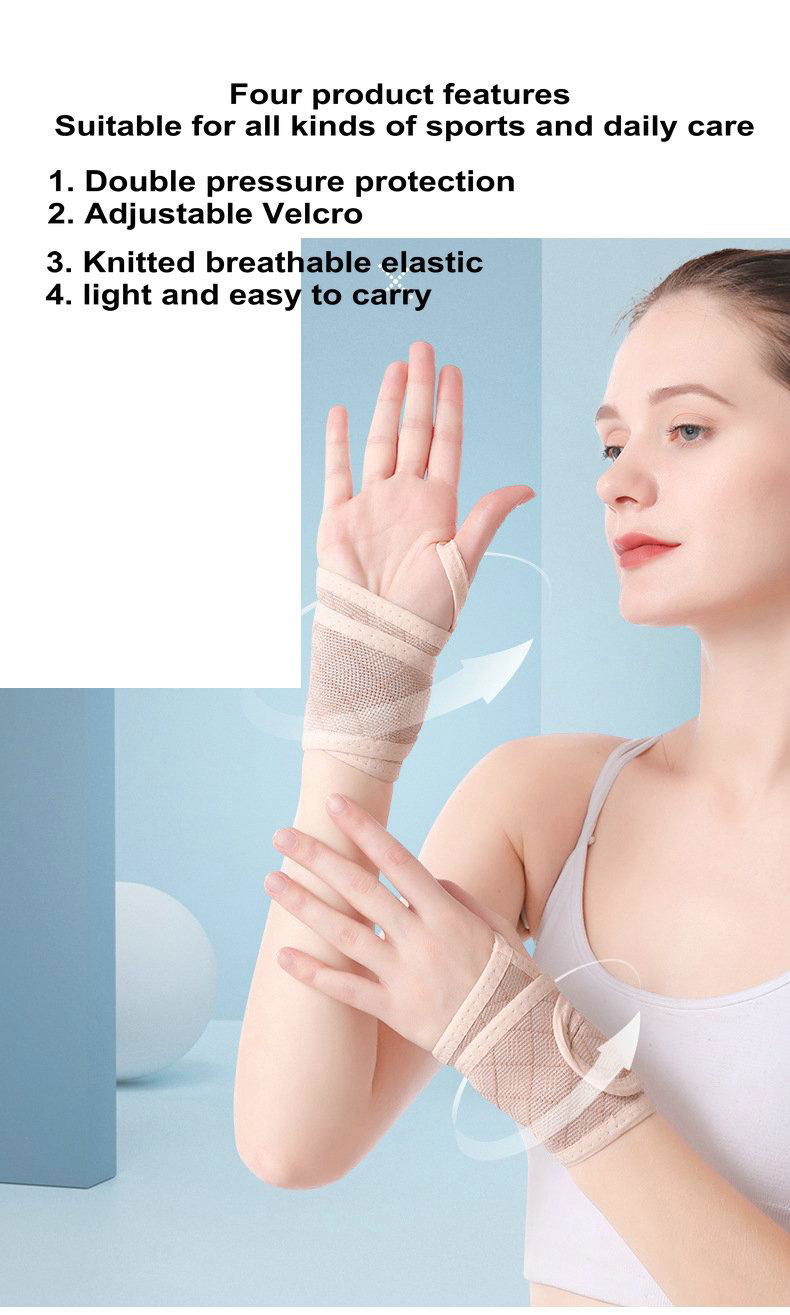 1PC Adjustable Wristbands Wrist Support Bracer Gym Sports 5
