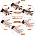 新款5指硅胶手腕拉力器 手指锻炼训练器 2