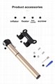 Inflator Retractable Air Cylinder Bicycle Aluminum Alloy Mini 