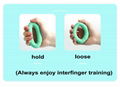 硅胶椭圆握力器手指康复训练按摩减压握力圈 2