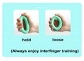 Silicone Adjustable Hand Grip Finger Ring Rehabilitation Training 2